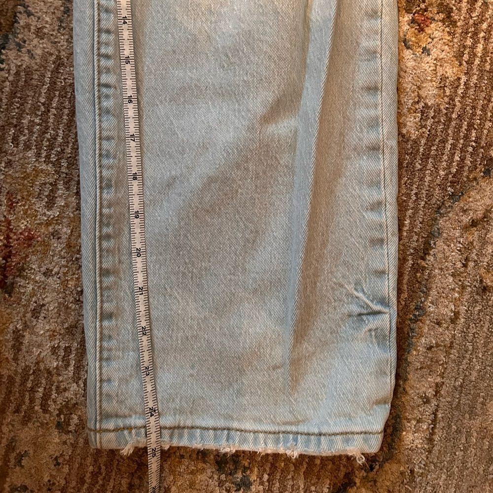 Universal Thread High Rise Distressed Light Denim Jeans - Picture 4 of 5